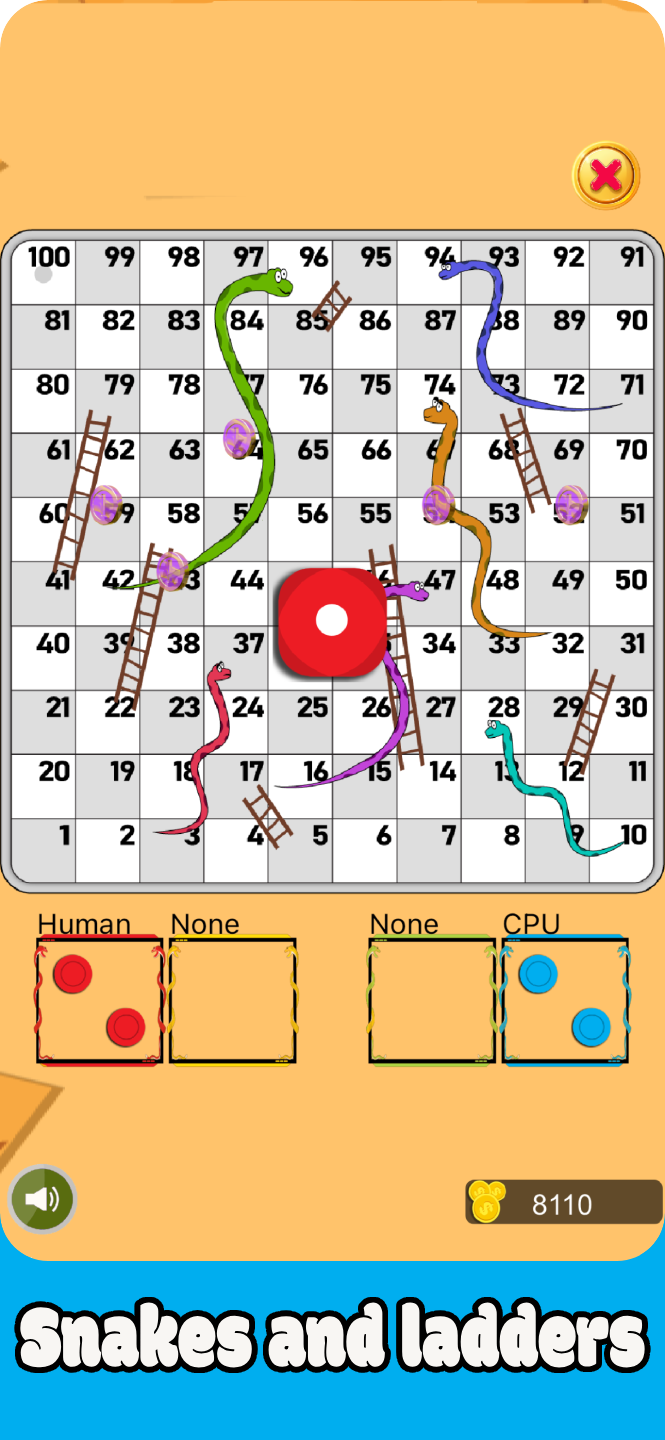 Snakes and Ladders Easy game cover